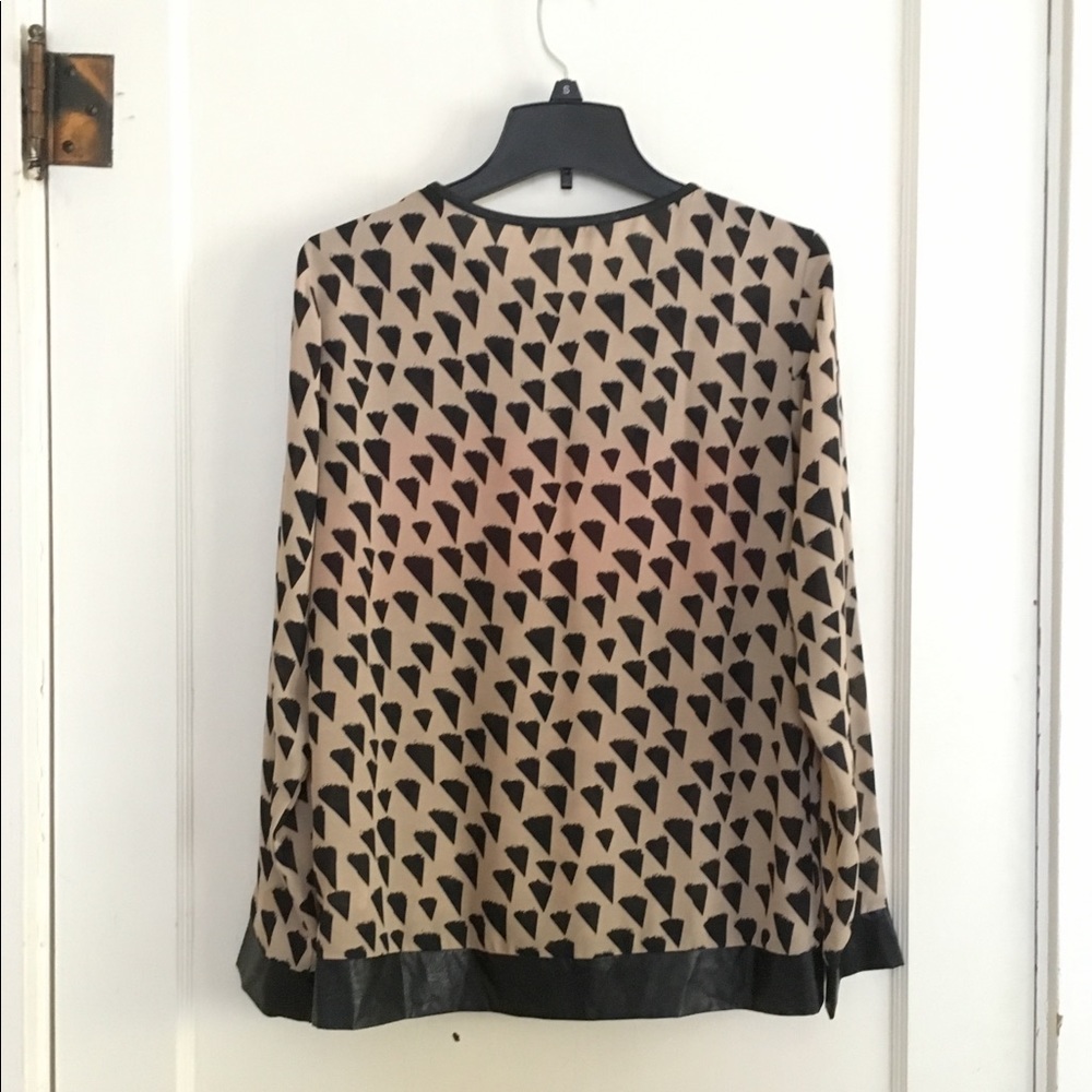 Thml Black And Orange Patterned Blouse - image 4